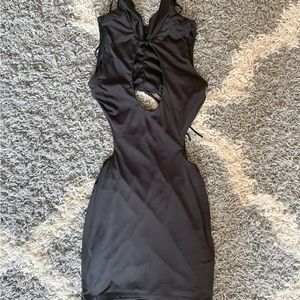 Lucy in the Sky Samy cutout dress in black